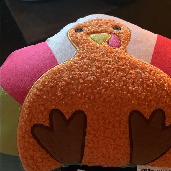 Colorful Turkey Shaped Pillow - Picture 6 of 6